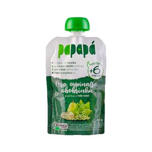 Papinha Papapá Orgânica Pera, Espinafre e Abobrinha 100g