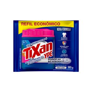 Tira Manchas Tixan Po Roupas Brancas e Coloridas Refil 380g