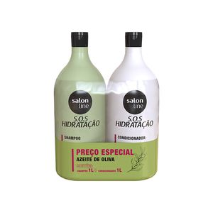 Shampoo 1L + Condicionador 1L Salon Line SOS Azeite de Oliva un