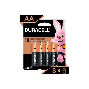 Pilha Duracell Alc. Peq. Aa 8un
