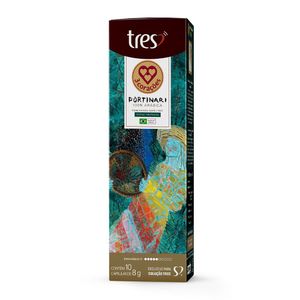 Café Três Portinari Peneirando Café com 10 Cápsulas 80g