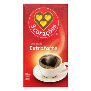 Café 3 Corações Vácuo Extra Forte 500g