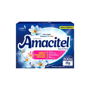 Lava Roupas Amacitel Toque de Poesia 800g