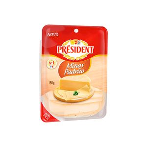 Queijo Minas President Padrão Fatiado 150g