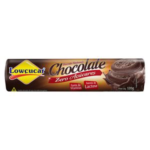 Biscoito Lowçucar Recheado Zero sem Lactose Chocolate 120g