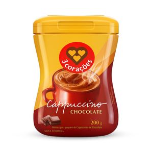 Cappuccino 3 Corações Chocolate 200g
