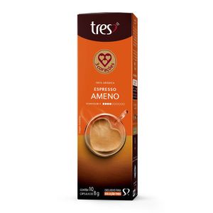 Café Três Ameno com 10 Cápsulas 80g