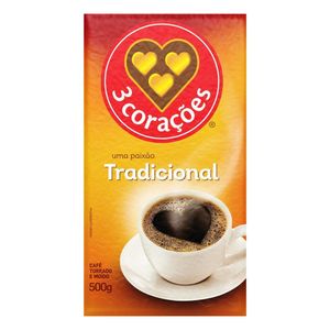 Café 3 Corações Vácuo Tradicional 500g