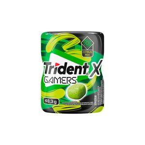 Goma Mascar Trident X Gamers Maracujá e Limão 48,3g