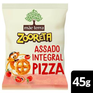 Salgadinho Orgânico Infantil Mãe Terra Zooreta Pizza 45g