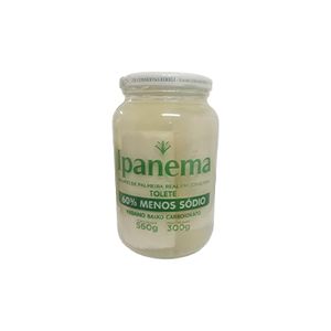 Palmito Ipanema Palmeira Real Tolete Menos Sódio Vidro 300g