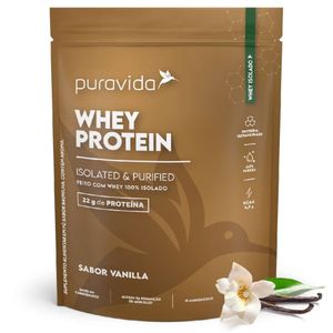 Proteínas Puravida Whey Protein Isolado Vanilla 450g