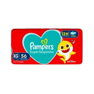 Fralda Pampers Supersequinha Xxg com 56un