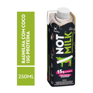 NotMilk High Protein Leite Vegetal 15g Baunilha Coco 250ml