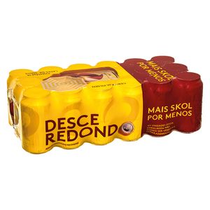 Cerveja Skol Pilsen Lata 350ml com 18Unidades