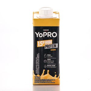 Bebida Láctea Danone Yopro Protein 15g Banana 250ml