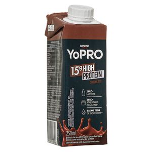 Bebida Láctea Danone Yopro Protein 15g Chocolate 250ml