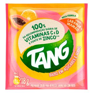 Refresco em Pó Tang Laranja e Mamão 18g