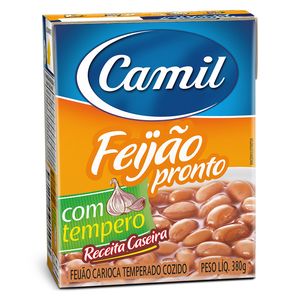Feijão Camil Carioquinha Temperado Cozido 380g