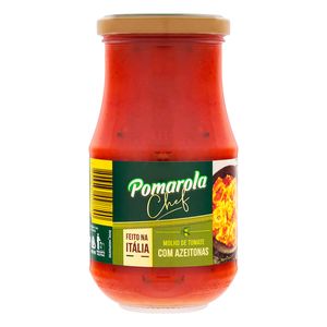 Molho Tomate Pomarola Azeitona Vidro 420g