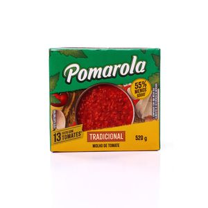 Molho Tomate Pomarola Tradicional TP 520g