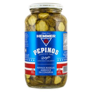 Pepino Hemmer em Rodelas Agridoce 440g