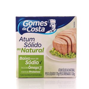Atum Gomes Costa Sólido ao Natural Baixo Teor de Sódio 170g