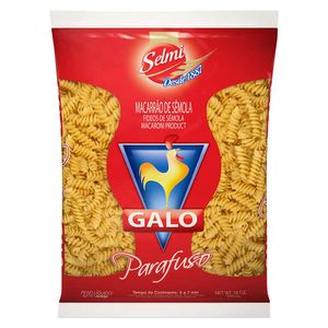 Macarrão Galo Sêmola Parafuso 500g
