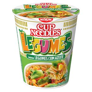 Macarrão Instantâneo Cup Noodles Legumes com Azeite 67g