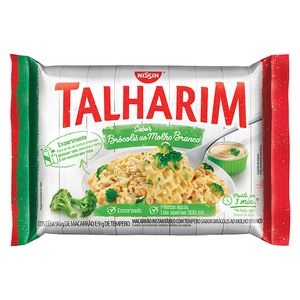 Macarrão Instantâneo Nissin Talharim Brócolis Molho Branco 99g