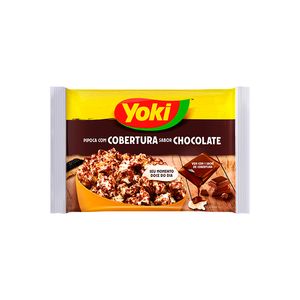 Pipoca de Microondas Yoki com Cobertura Chocolate 160g