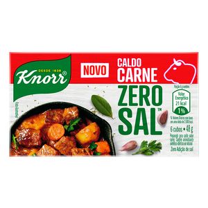 Caldo Knorr Tablete Carne Zero Sal 48g