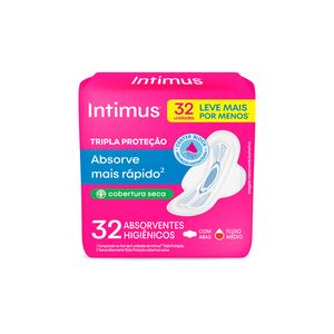 Absorvente Intimus Normal com Abas Seca 32Unidades