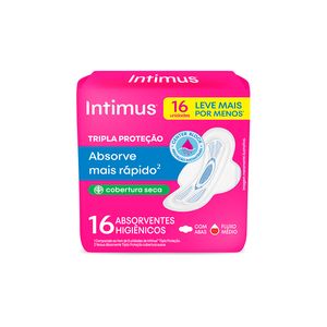 Absorvente Intimus Seca com Abas Leve 16 Pague 14Unidades