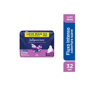 Absorvente Sempre Livre Adapt Plus Noit&Dia Suave  Lv+ Pg- 32un