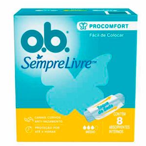 Absorvente Interno O.B. Procomfort Médio 8un