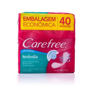 Protetor Diário Carefree Todo Dia sem Perfume Lv+ Pg- 40un