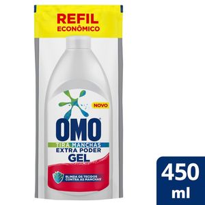 Tira Manchas Omo Líquido Roupas Brancas Refil 450ml