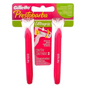 Aparelho de Depilar Prestobarba 3 Gillete Ultragrip 2un