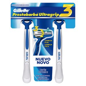 Aparelho Barbear Prestobarba3 Ultragrip 2Unidades
