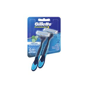 Aparelho Barbear Prestobarba 3 Frescor de Eucalipto Masculino 2un