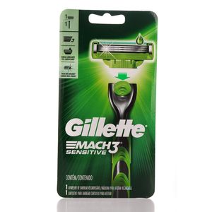Aparelho Barbear Gillette Mach3 Sensitive 1un