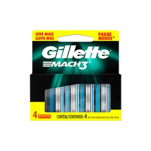 Carga Gillette Mach3 Lv+Pg- 4un