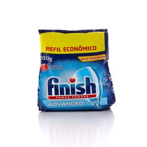 Detergente Pó Finish Power Advanced para Máquina de Lavar Louça Refil Econômica 700g
