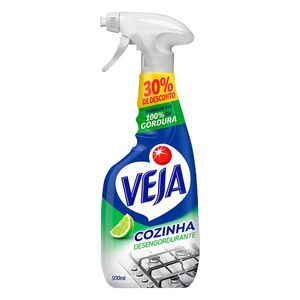 Limpador Veja Cozinha Desengordurante Limão Aparelho com 30% Desconto 500ml
