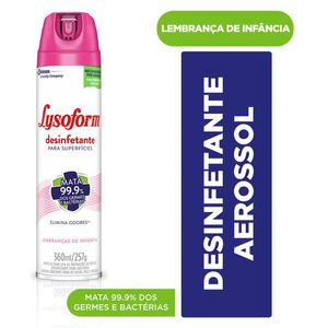 Desinfetante Lysoform Lembranças de Infância Aerosol 360ml