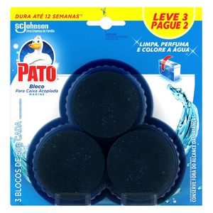 Bloco Sanitário Pato Caixa Acoplada Marine Leve 3 Pague 2 Unidades 40g