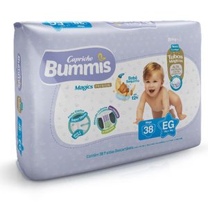 Fralda Capricho Bummis Tubos Mega Eg com 38Unidades
