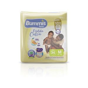 Fralda Bummis Calça Mega M com 34Unidades