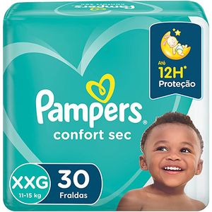 Fralda Pampers Confort Sec Mega XXG 30Unidades